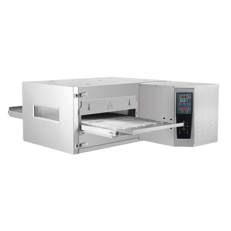 Commercial Conveyor Pizza Oven Stainless Steel Fast Heating Gas Conveyor Pizza Oven For Sale