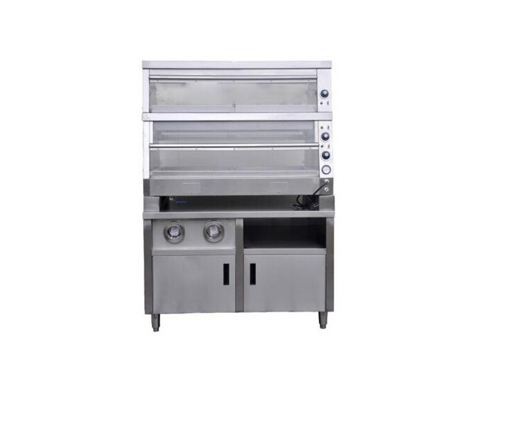 Commercial Hot Food Display Warmer Electric Showcase Counter