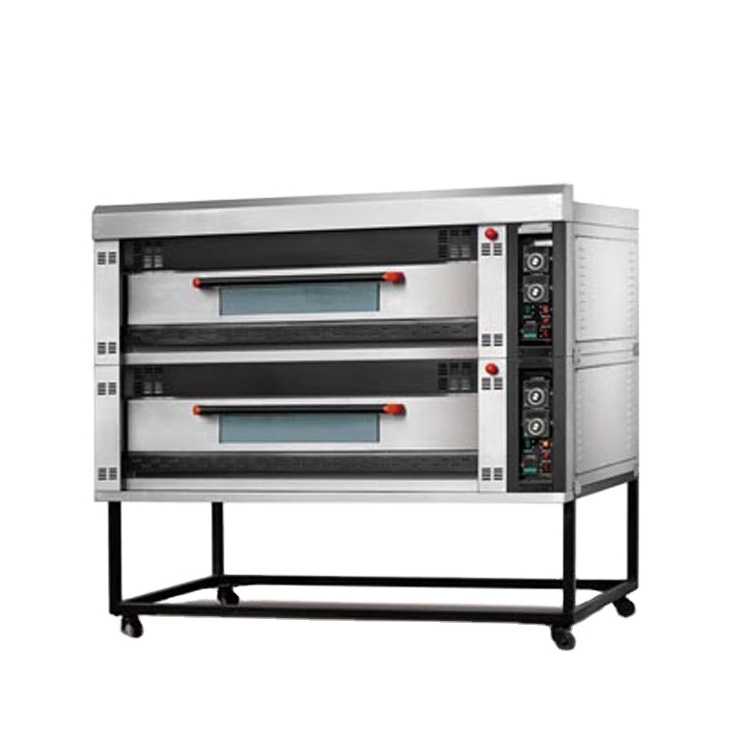 Commercial 3 Layer 6 Tray Electric Industry Bakery Baking Deck Oven / Pizza Oven For Sale