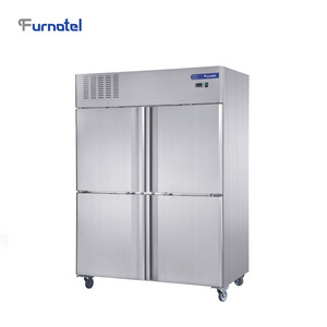 FRCF-5-2 Stainless Steel 4 Doors Luxury Fancooling Kitchen Refrigerator Upright Freezer