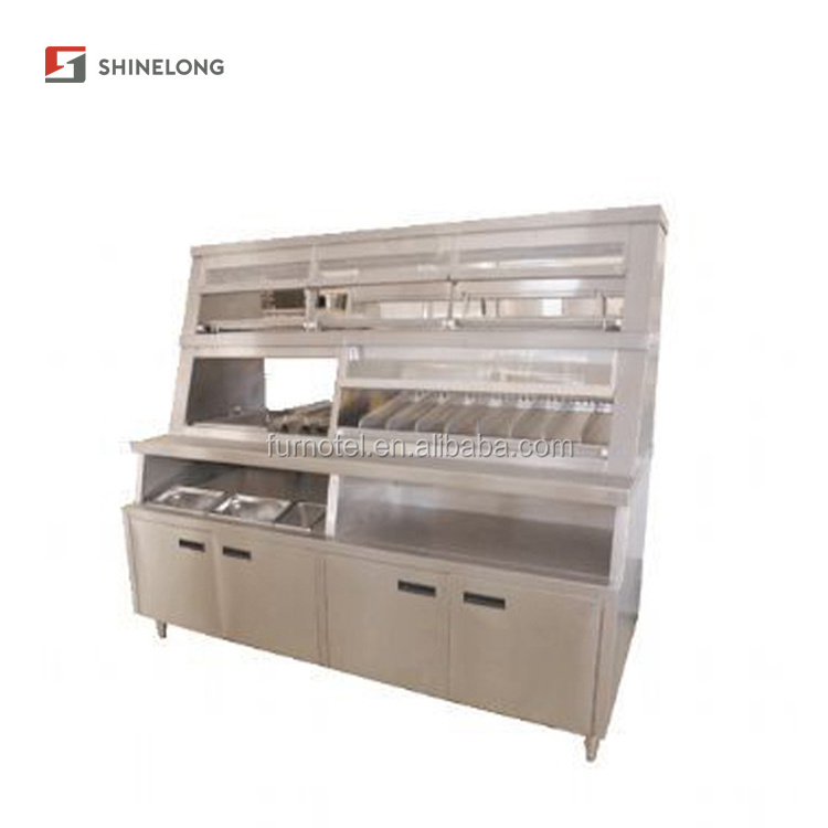 Commercial Hot Food Display Warmer Electric Showcase Counter