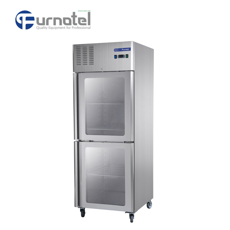 FRCF-5-2 Stainless Steel 4 Doors Luxury Fancooling Kitchen Refrigerator Upright Freezer