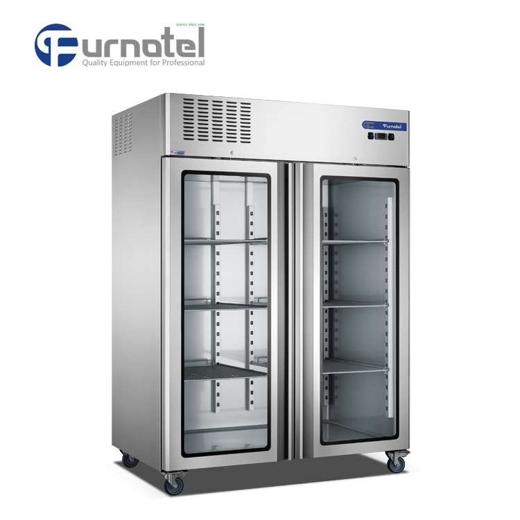 FRCF-5-2 Stainless Steel 4 Doors Luxury Fancooling Kitchen Refrigerator Upright Freezer