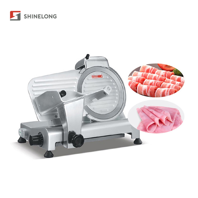 Commercial Semi Automatic Electric Mini Frozen Meat Slicer