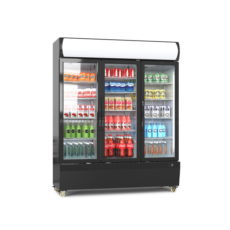 Supermarket Showcase Refrigerators Commercial Beverage Beer Vegetable Fruit Display Cooler