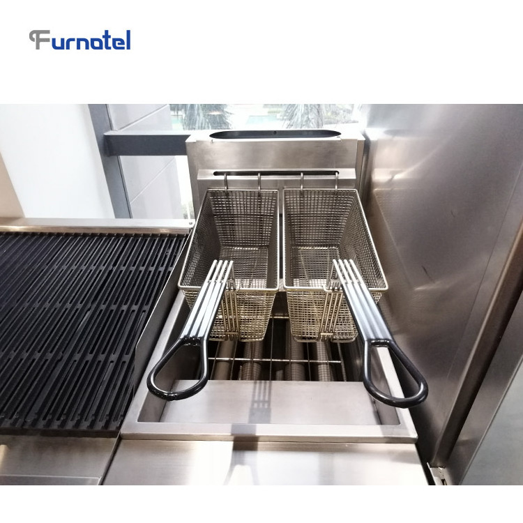 Furnotel Max Series Natural Gas Single Tank Double Basket Fryer