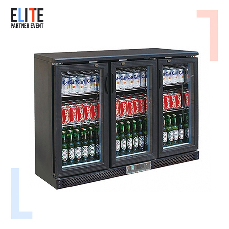 Commercial Beer Bar Fridge with Double Hinged Glass Doors FRBR-0905