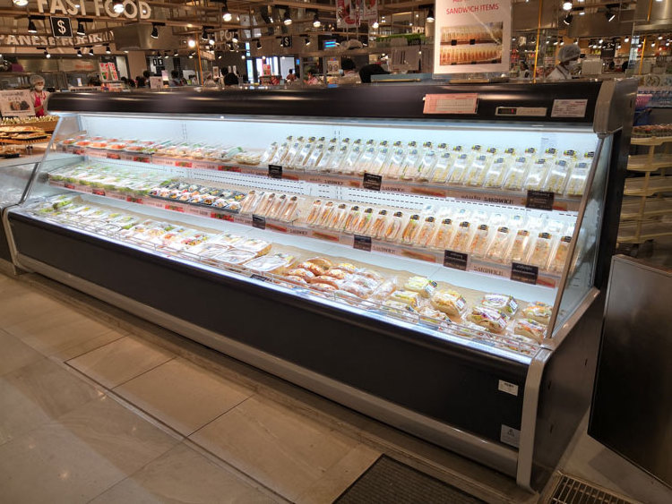 Supermarket Showcase Refrigerators Commercial Beverage Beer Vegetable Fruit Cake Display Freezer