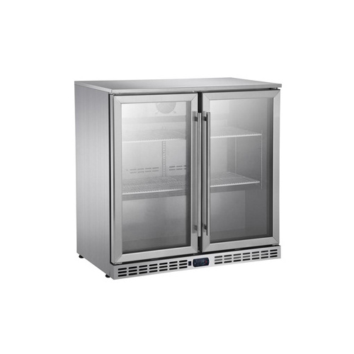 Commercial Beer Bar Fridge with Double Hinged Glass Doors FRBR-0905