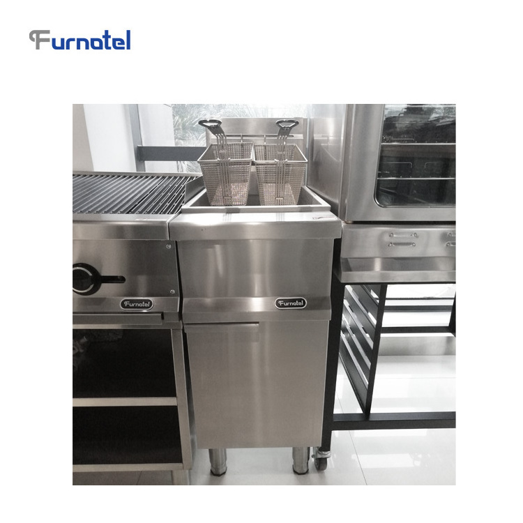 Furnotel Max Series Natural Gas Single Tank Double Basket Fryer