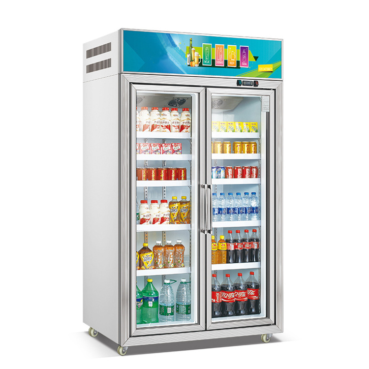 Supermarket Soft Drink Display Refrigerator Pepsi Fridge /2.5m Beverage Merchandiser