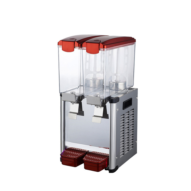 30L Triple Taps Combination Type Cold Drink /Hot Milk Dispenser With Lights