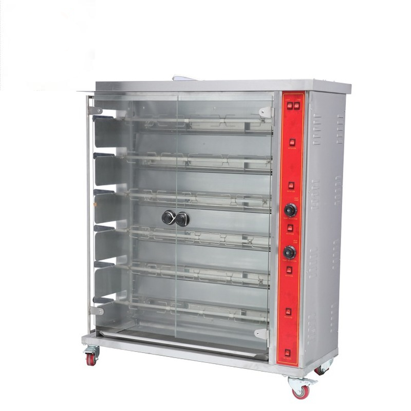 Commercial Chicken Rotisserie Oven Machine Gas Electric Rotary Chicken Grill Machine for Restaurant