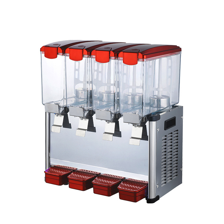 30L Triple Taps Combination Type Cold Drink /Hot Milk Dispenser With Lights