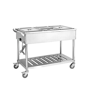 C236 Electric 3 Pans/4 Pans/5 Pans/6 Pans Bain Marie Buffet Trolley