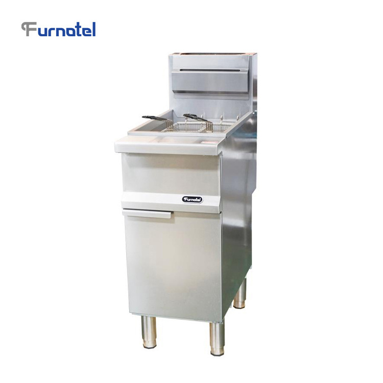 Furnotel Max Series Natural Gas Single Tank Double Basket Fryer