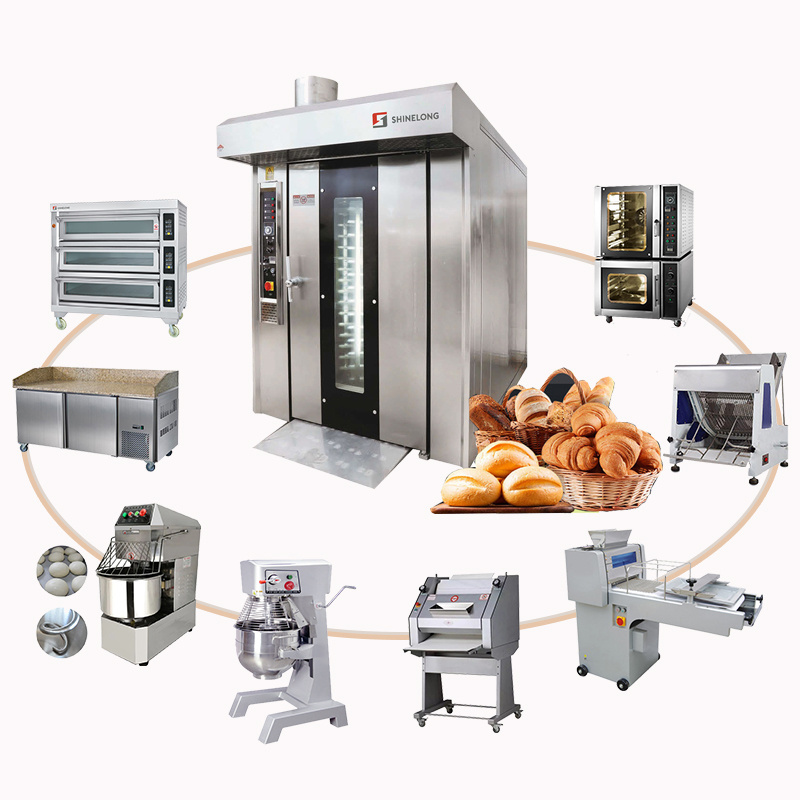 Top Rotating Convection Oven 16 Tray 32 Tray  Gas / Electric / Diesel Rotary Oven for Professional Bakery