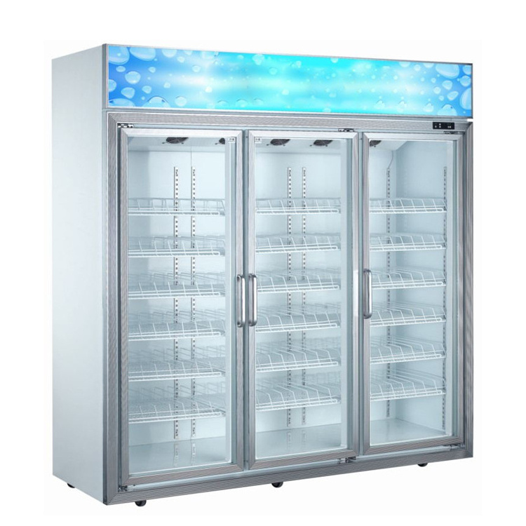 Supermarket Soft Drink Display Refrigerator Pepsi Fridge /2.5m Beverage Merchandiser