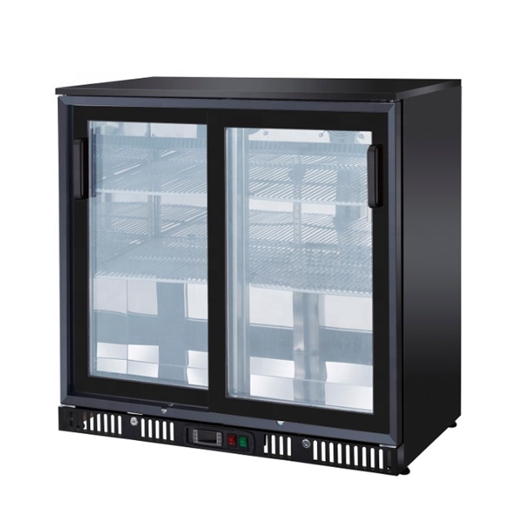 Commercial Beer Bar Fridge with Double Hinged Glass Doors FRBR-0905