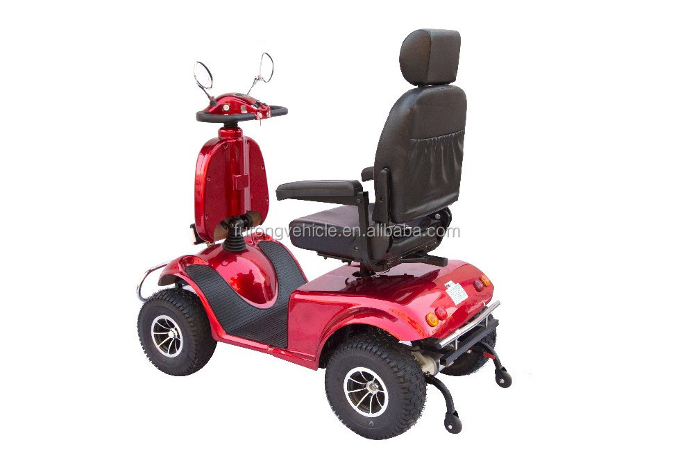 Red four wheels electric mobility scooter spare parts for elder