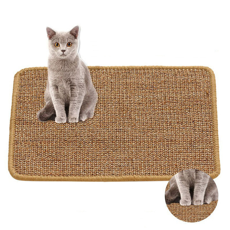 Solid color natural sisal sofa cushion sisal cat scratch board scratching nails large environmental protection material