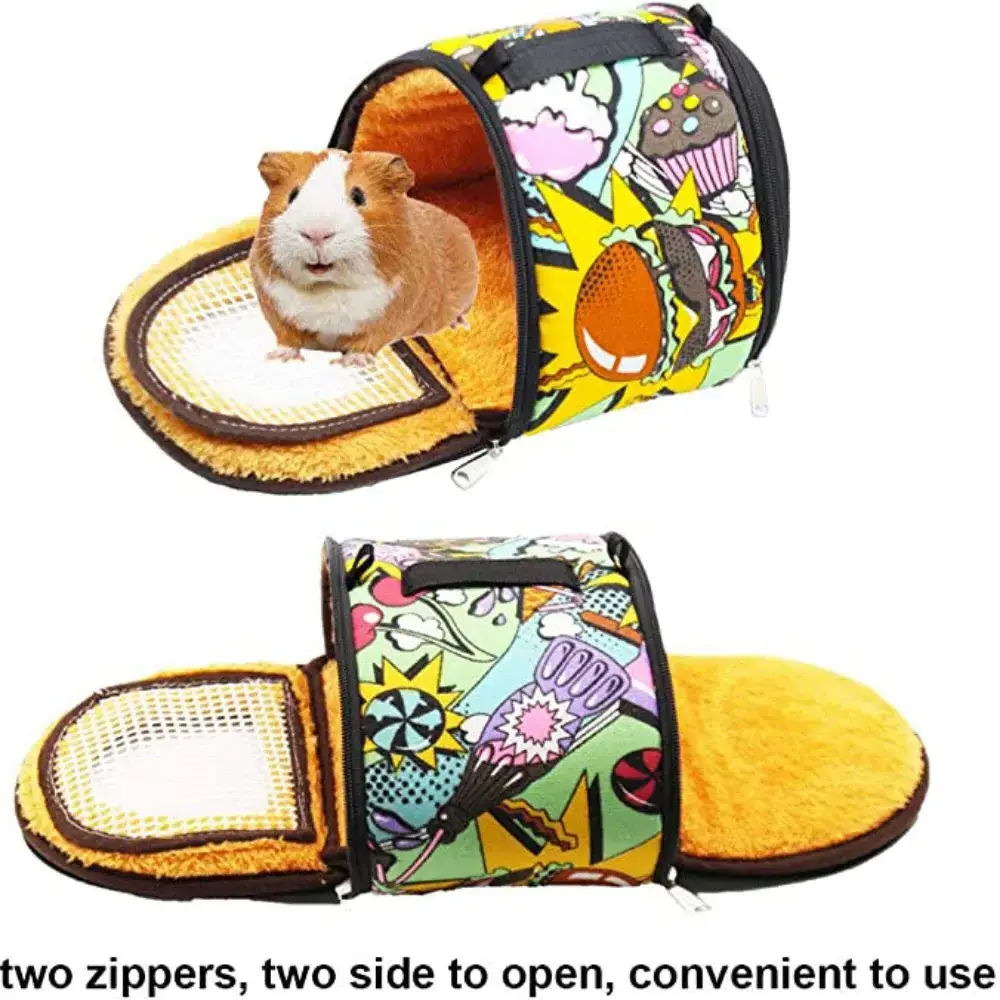 Small Animal Carrier Portable Guinea Pig Travel Bag Sugar Glider Hamster Cage Pet Carrier Rabbit Ferret Bunny Parrot Slings Bags