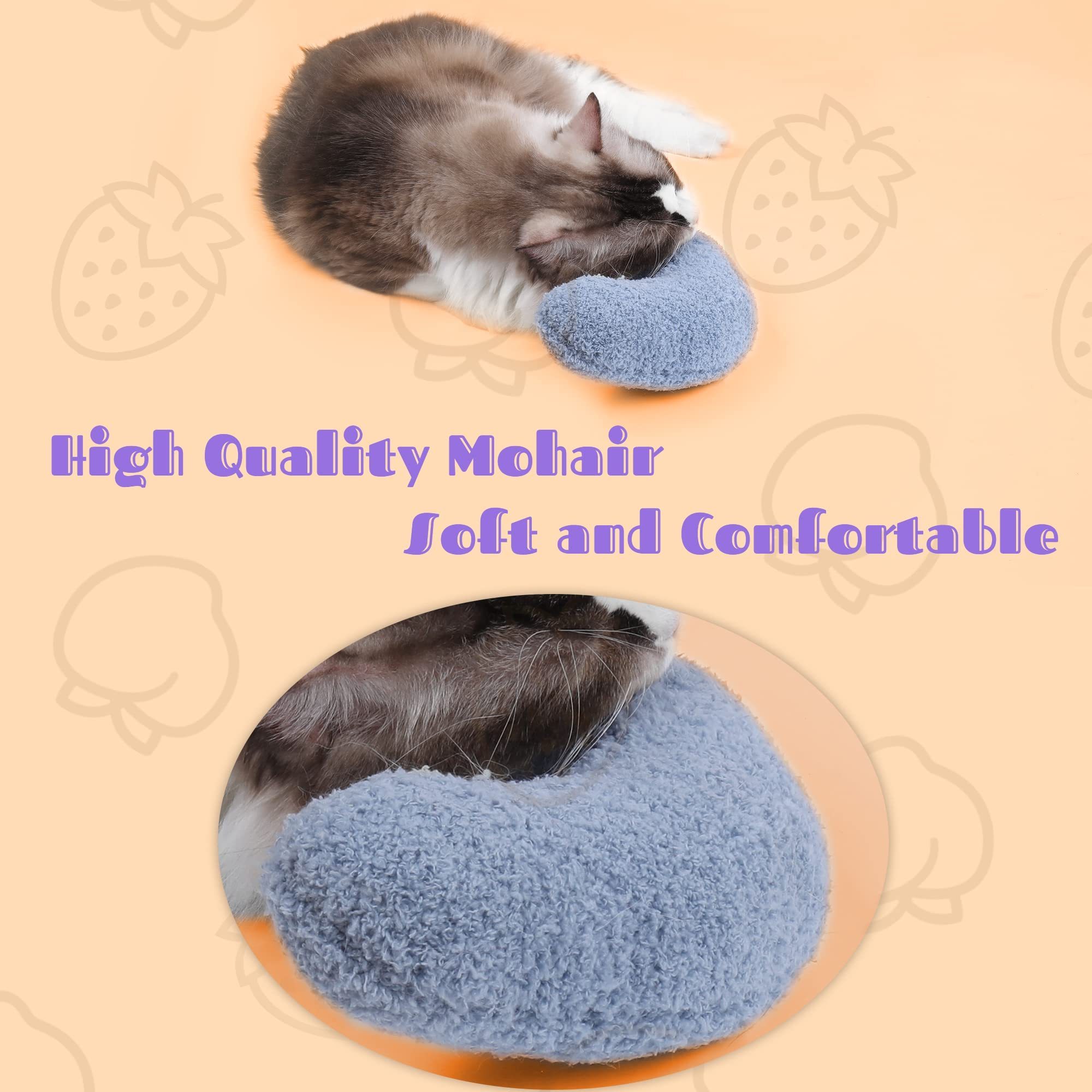 Pillows for Indoor Cats Fluffy Cat Bed Pillow Cute Rabbit Pillows for Blanket Carrier