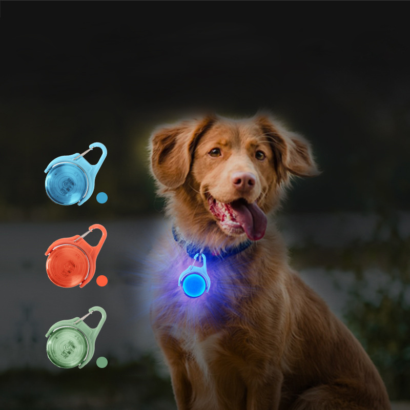 Dog LED USB Light Clip on Pet Collar Night Walking Led Safety Flash Light Pet Clip Circular Blinker 4 Flash Mode Pet Dog Light