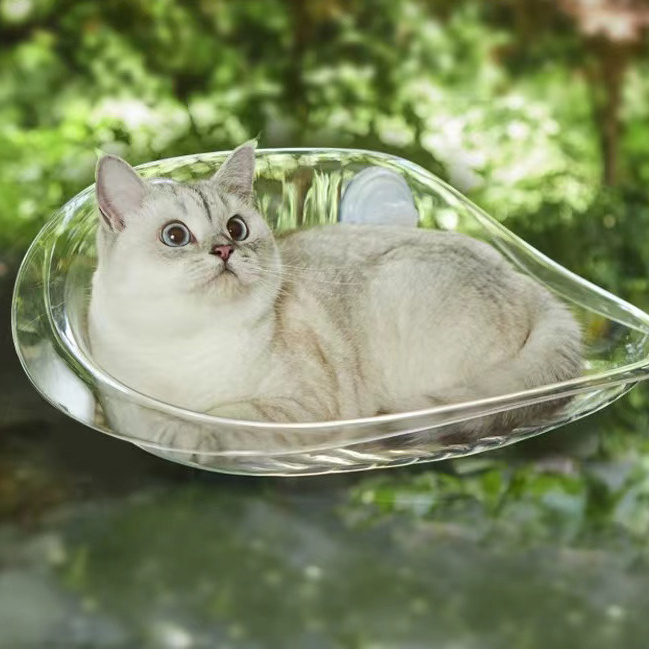 pet beds Good Quality Cat Hammock Window Seat Glass Hanging Cat Bed