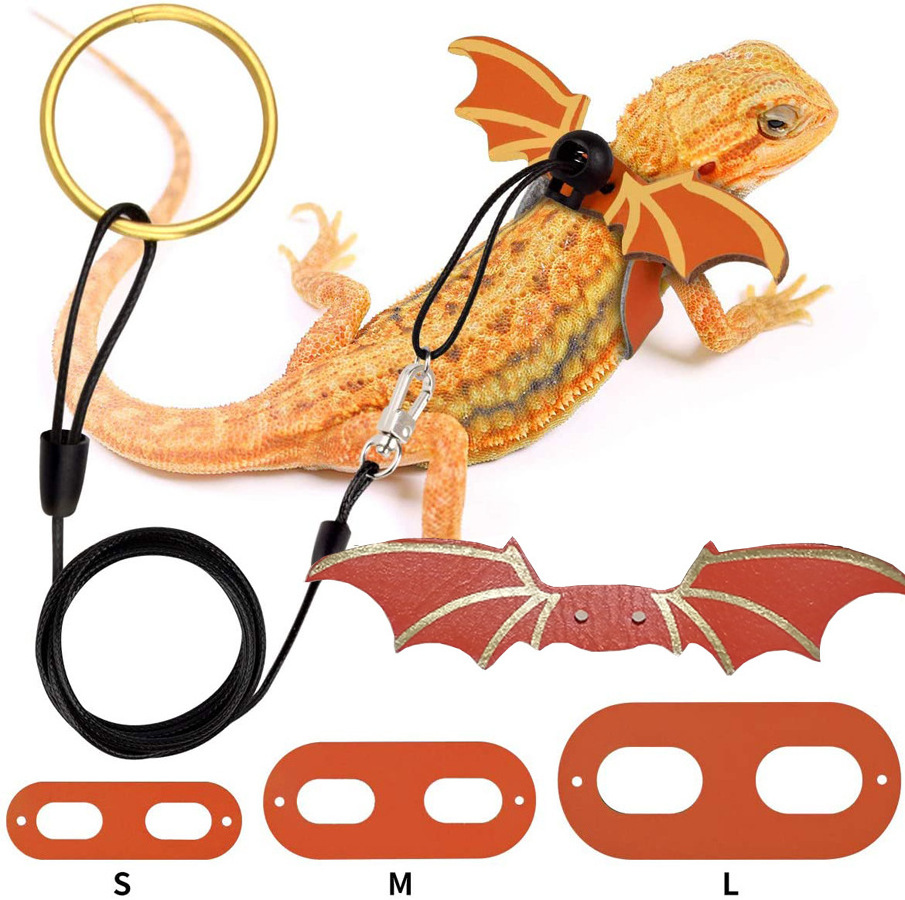 Bearded Dragon Sling Carrier with Leash & Harness Set Small Pet Carrier Pack for Outdoor Travel