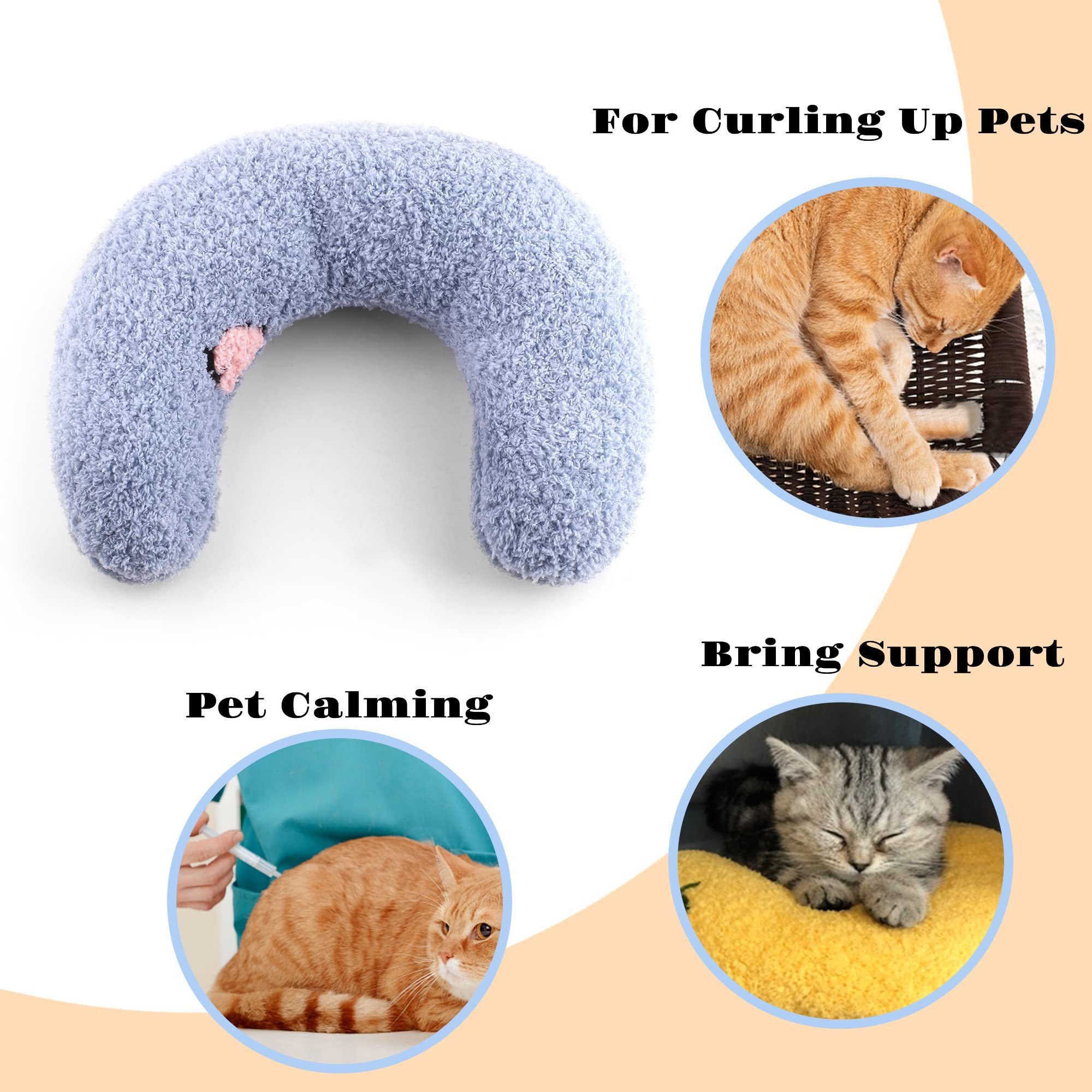 Pillows for Indoor Cats Fluffy Cat Bed Pillow Cute Rabbit Pillows for Blanket Carrier