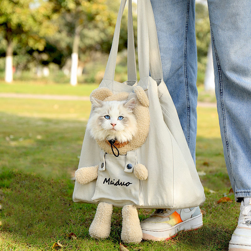 Factory Direct Small Lion Style Outcrop Shoulder Bag Cute Pet Carrier Travel Tote Bag For Cats Puppy Small Animals Pet Bag