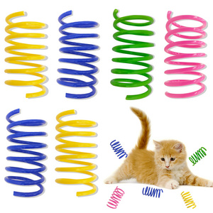 Colorful Plastic Spring Coils Attract Cats Interactive Toys for Cats and Kittens