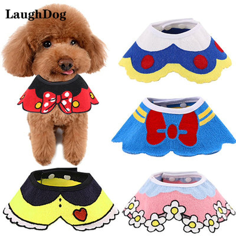 Pet Accessories Adjustable Bowtie Cat Dog Bib Saliva Towel Puppy Neckerchief Lace Collar for Small Dogs Scarf Bibs Pet Supplies