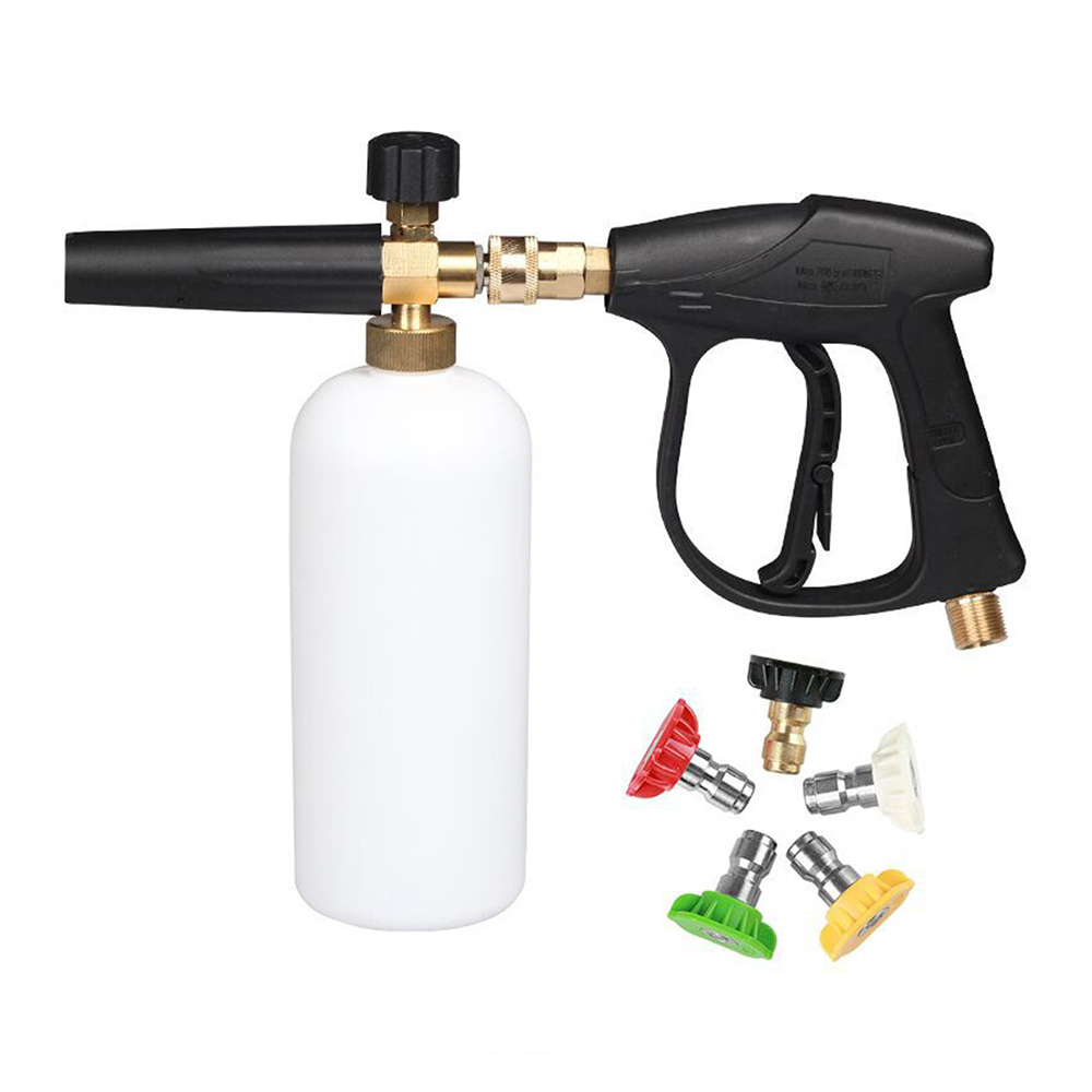 Canon De Espuma High Pressure Car Washer 1/4 Inch Quick Connect 3000 Psi Car Wash Foam Gun High Pressure Snow Foam Lance