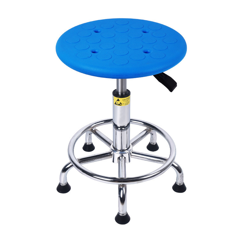 Multifunction Laboratory ESD Chair With Adjustable Height Movable Stool For Workshop And Dental