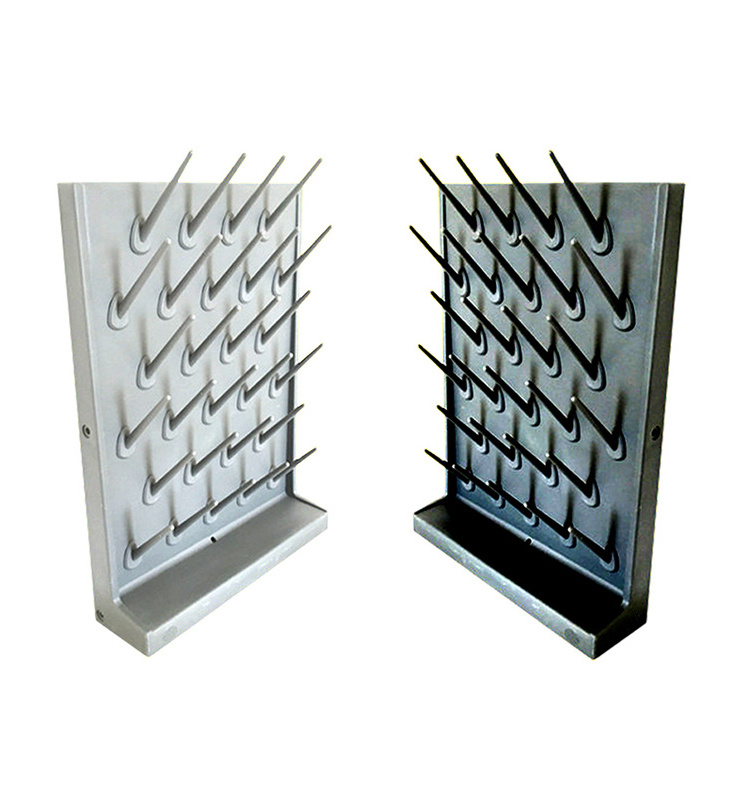 Wholesale laboratory pp test tube beaker peg board, draining rack glassware drain dry sink