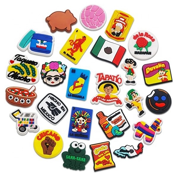 wholesale Mexican theme shoe charm random bulk Mexican shoe charms