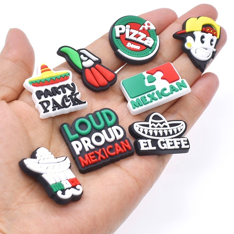 wholesale Mexican theme shoe charm random bulk Mexican shoe charms