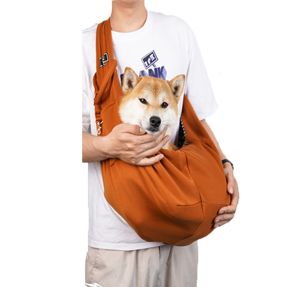 Dog Sling Bag, Hand-Free Dog Sling Carrier for Carry Small Dogs and Cats, Dog Carrier Sling with Adjustable Buckle Strap