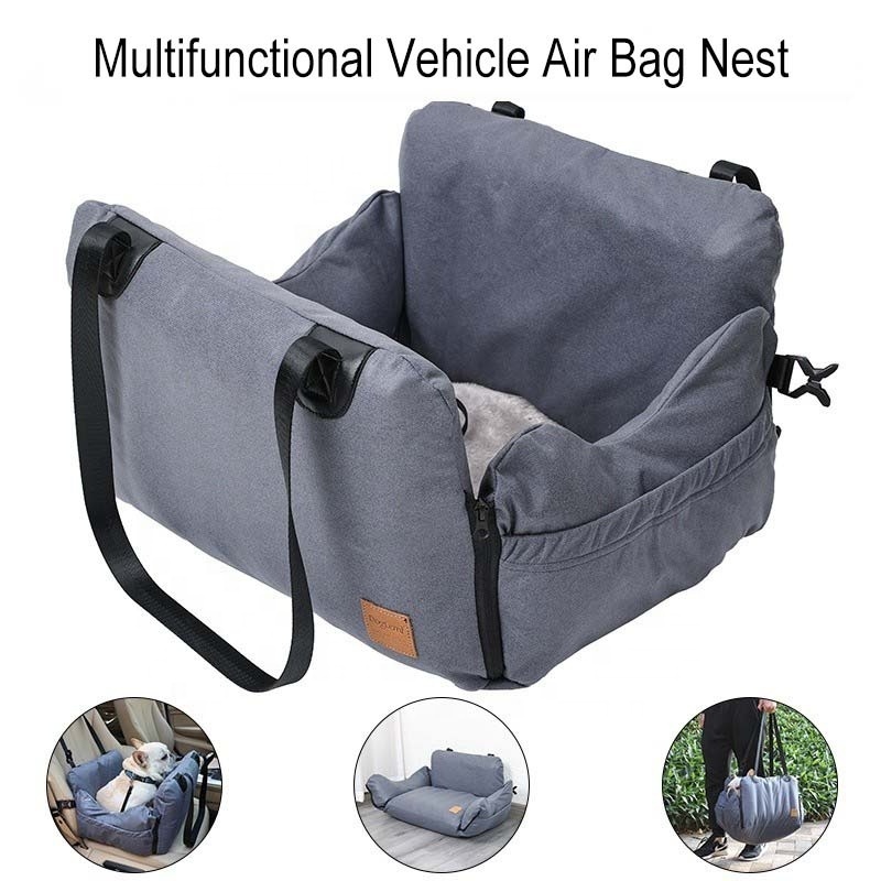 Small Dog Car Seat for Small Dog-Portable Puppy Pet Car Seat with Dog Seat Belt-Multifunctional Foldable Pet Sofa Bed