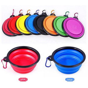 Collapsible Dog Bowls for Travel- Dog Portable Water Bowl for Dogs Cats Pet Foldable Feeding Watering Dish for Traveling