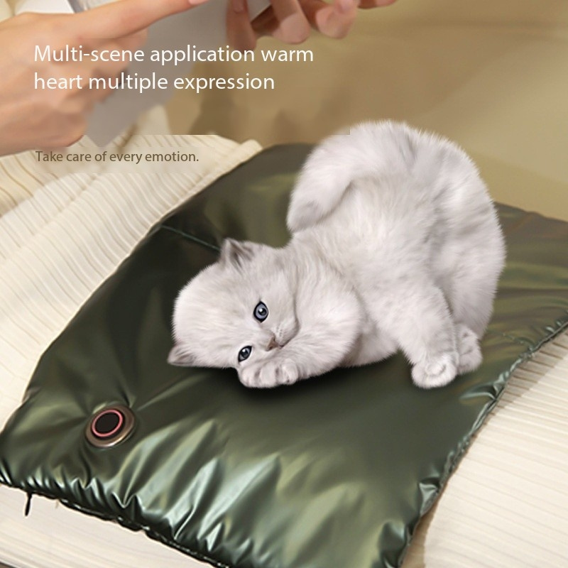 Heated Pet Bed for Cats Dog, Adjustable Temperature Dog Heating Pad, Electric Thermostatically Controlled Orthopedic Pet Pad