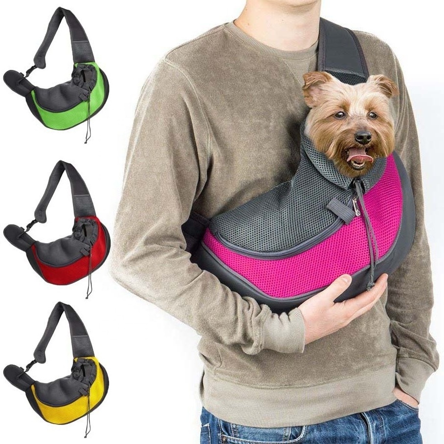 Dog Sling Carrier for Small Dogs pet Slings with Extra Pocket Storage Sling with Storage Pocket