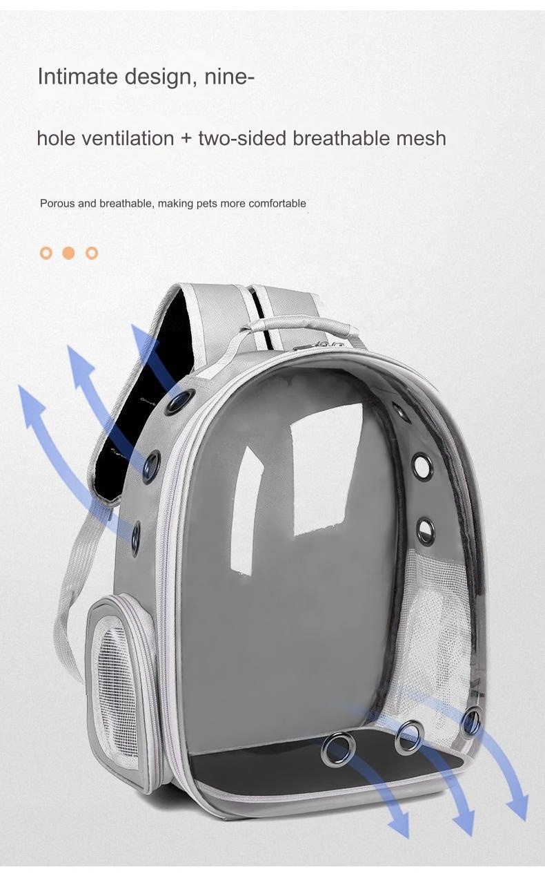 Cat Bubble Backpack- Fit up to 12 lbs-Space Capsule Astronaut Clear Window Pet Travel Carrier Backpack for Cat and Small Puppy