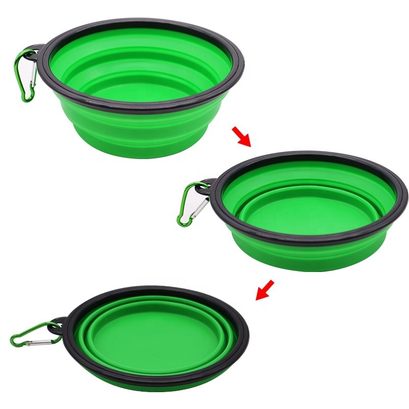 Collapsible Dog Bowls for Travel- Dog Portable Water Bowl for Dogs Cats Pet Foldable Feeding Watering Dish for Traveling