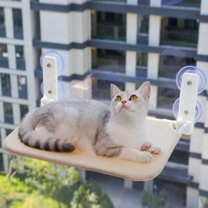 Cat Window Hammock Perch Cordless Perches Window Foldable Stable Lounger Upgraded Suction Cup Easy Assembly Indoor Cats