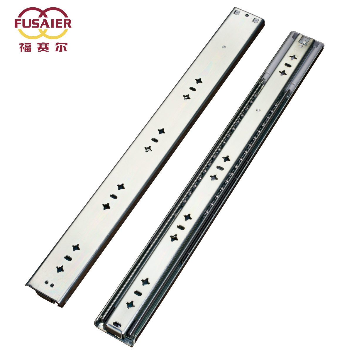 53mm Soft Closing Ball Bearing Heavy Duty 100kgTelescopic Channel  Furniture Hardwar Kitchen Cabinet Tool Box Drawer Slides rail