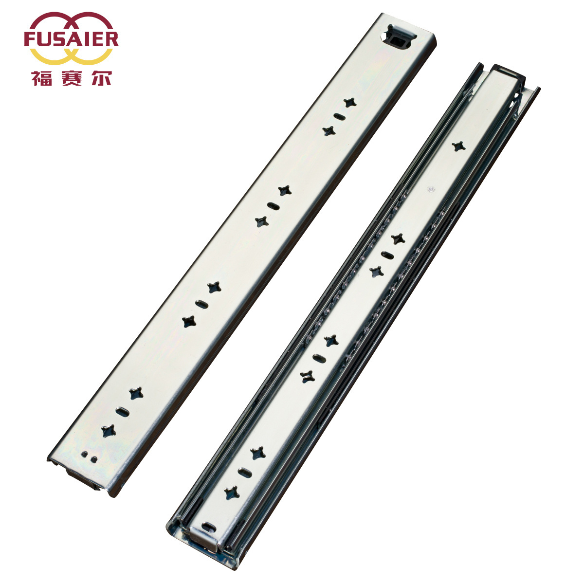 53mm Soft Closing Ball Bearing Heavy Duty 100kgTelescopic Channel  Furniture Hardwar Kitchen Cabinet Tool Box Drawer Slides rail