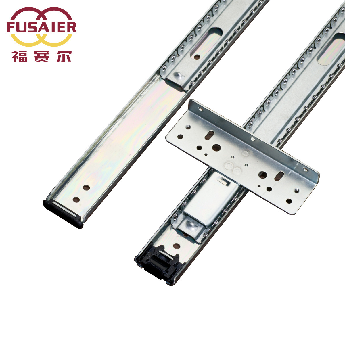 Fusaier supply 35mm single extension center mounting slide Pocket Door Slides TV rails